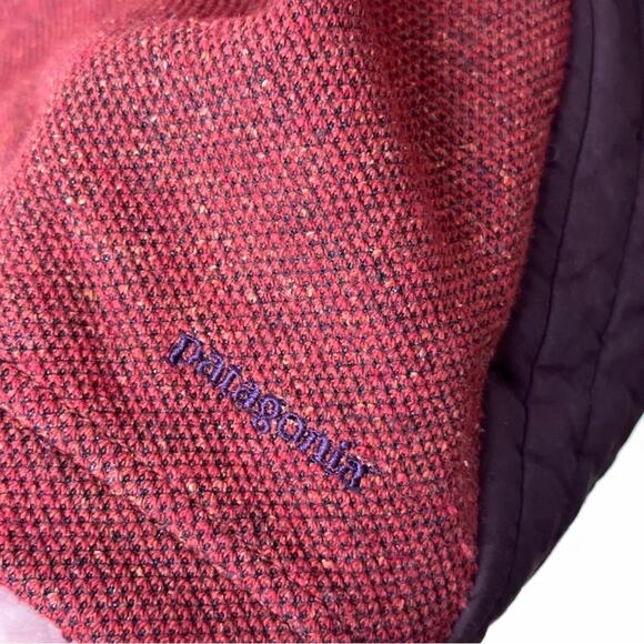 PATAGONIA Dervish 1/4 Zip Sweater Rusty Red Maroon Quilting RARE Sz M {RR53} - Picture 6 of 6
